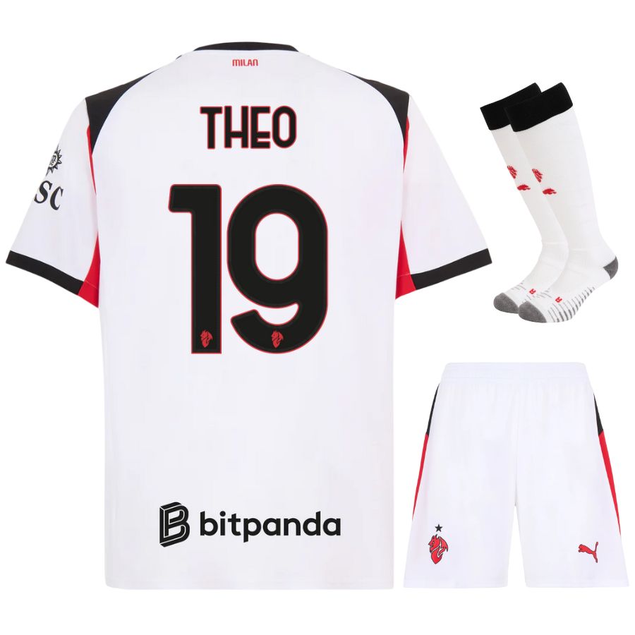 Completo da trasferta AC Milan per bambino 2025/26
