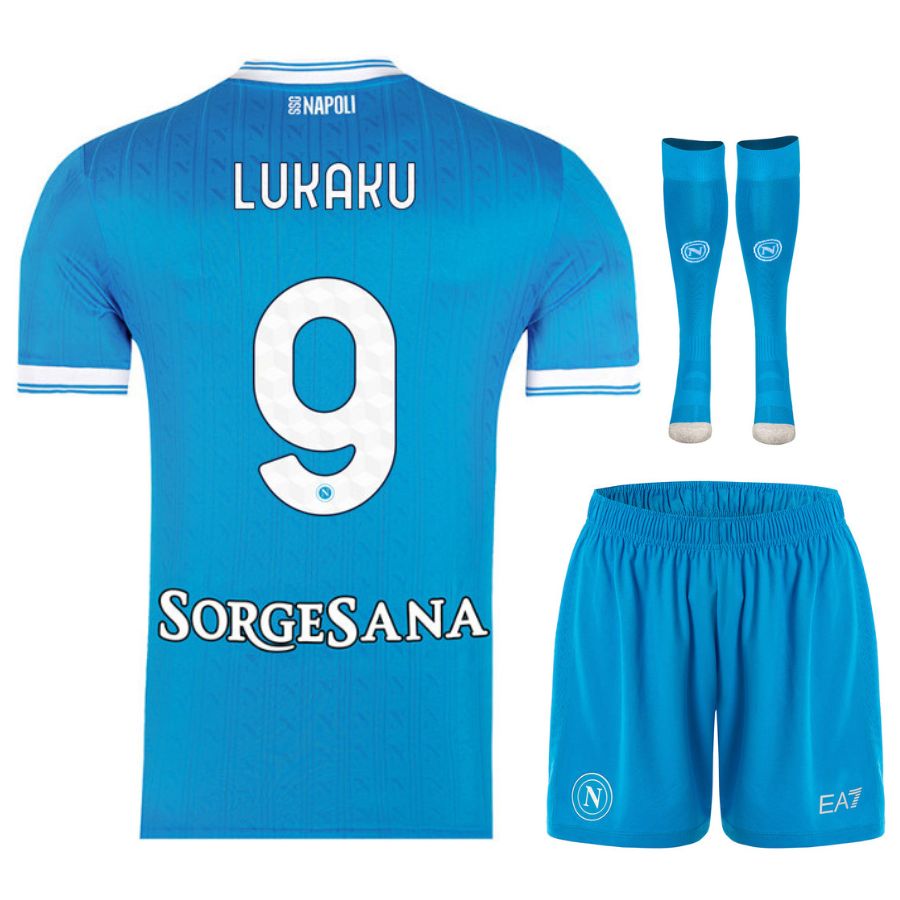 SSC Napoli – Conjunto de camiseta local para niño 2025/26