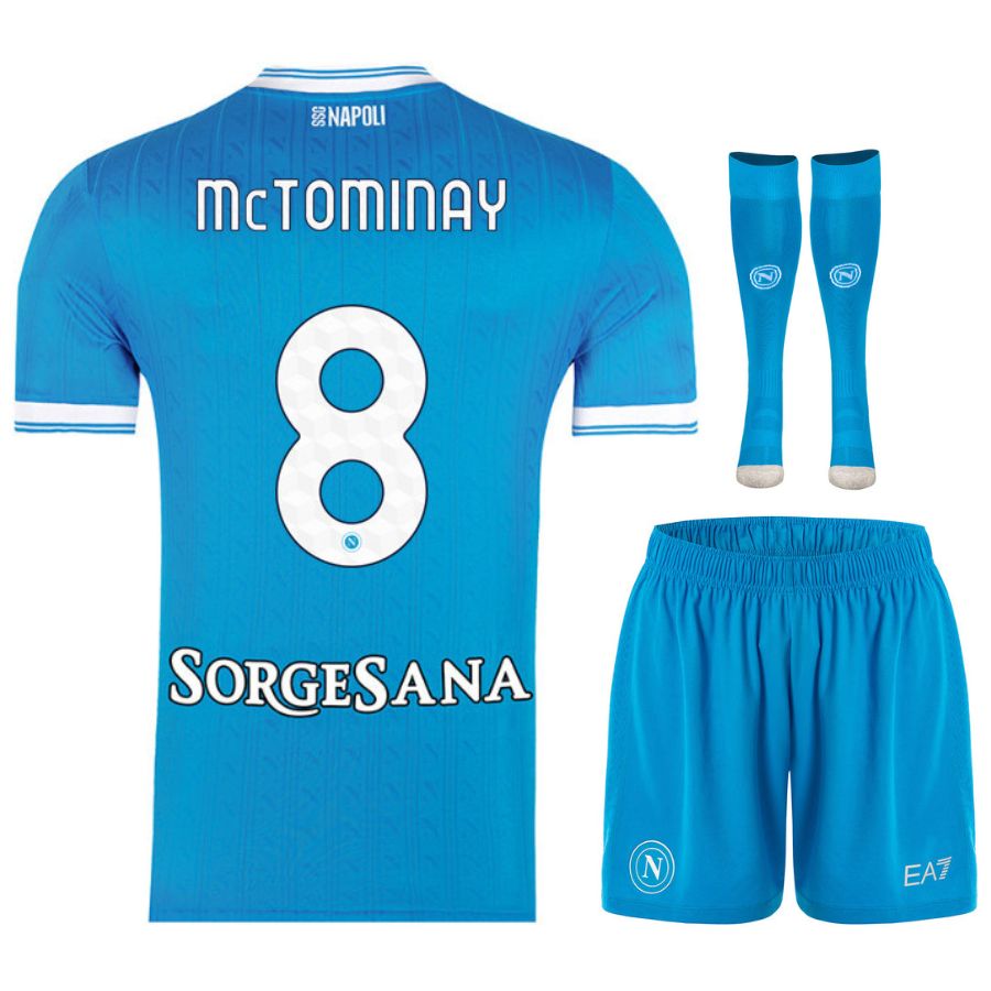 SSC Napoli – Conjunto de camiseta local para niño 2025/26