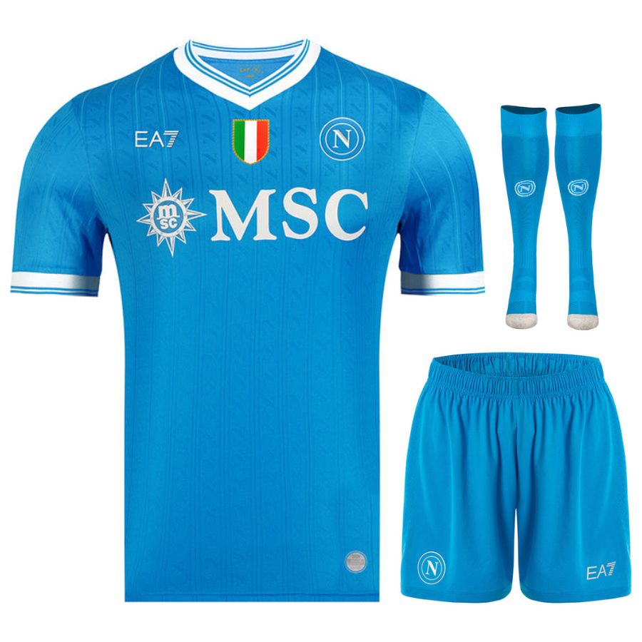 SSC Napoli – Conjunto de camiseta local para niño 2025/26