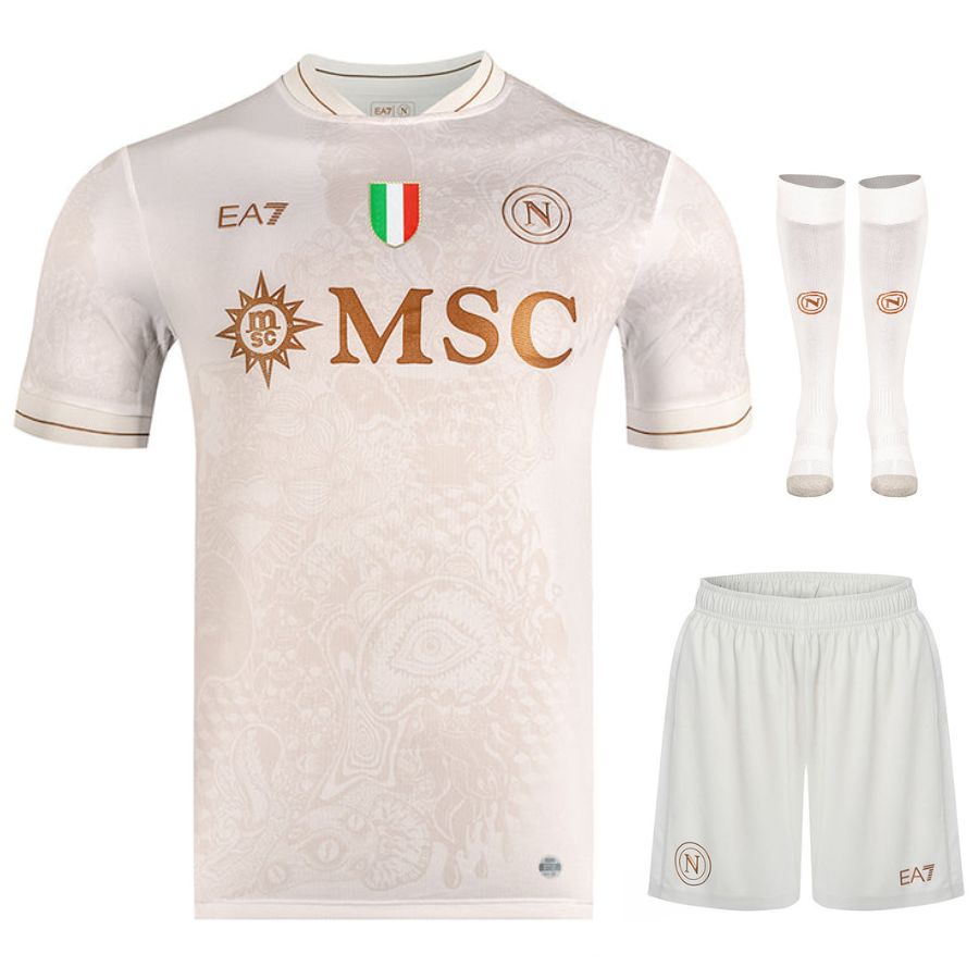 SSC Napoli Away Shirt Set for Kids 2025/26