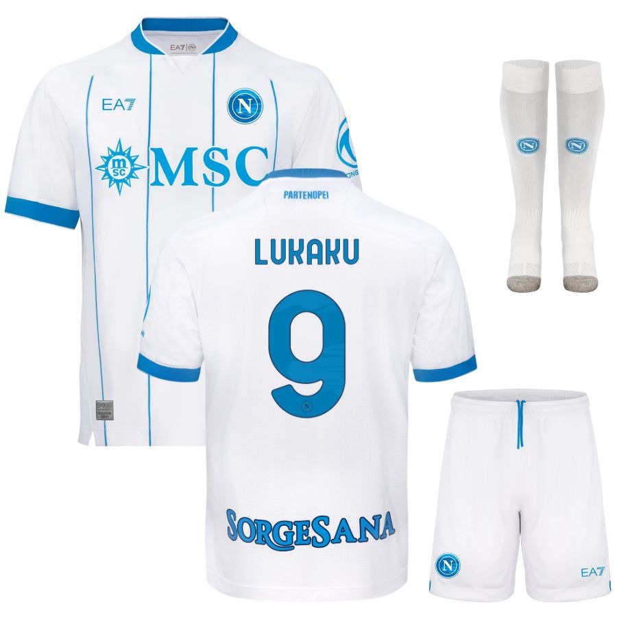 SSC Napoli Lukaku Kids' Away Jersey Set 2026/27
