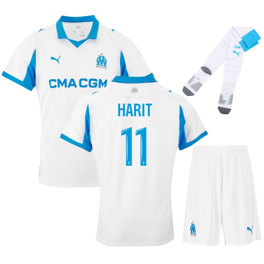 Olympique Marseille – Home Jersey Set – 2025/26 – Kids