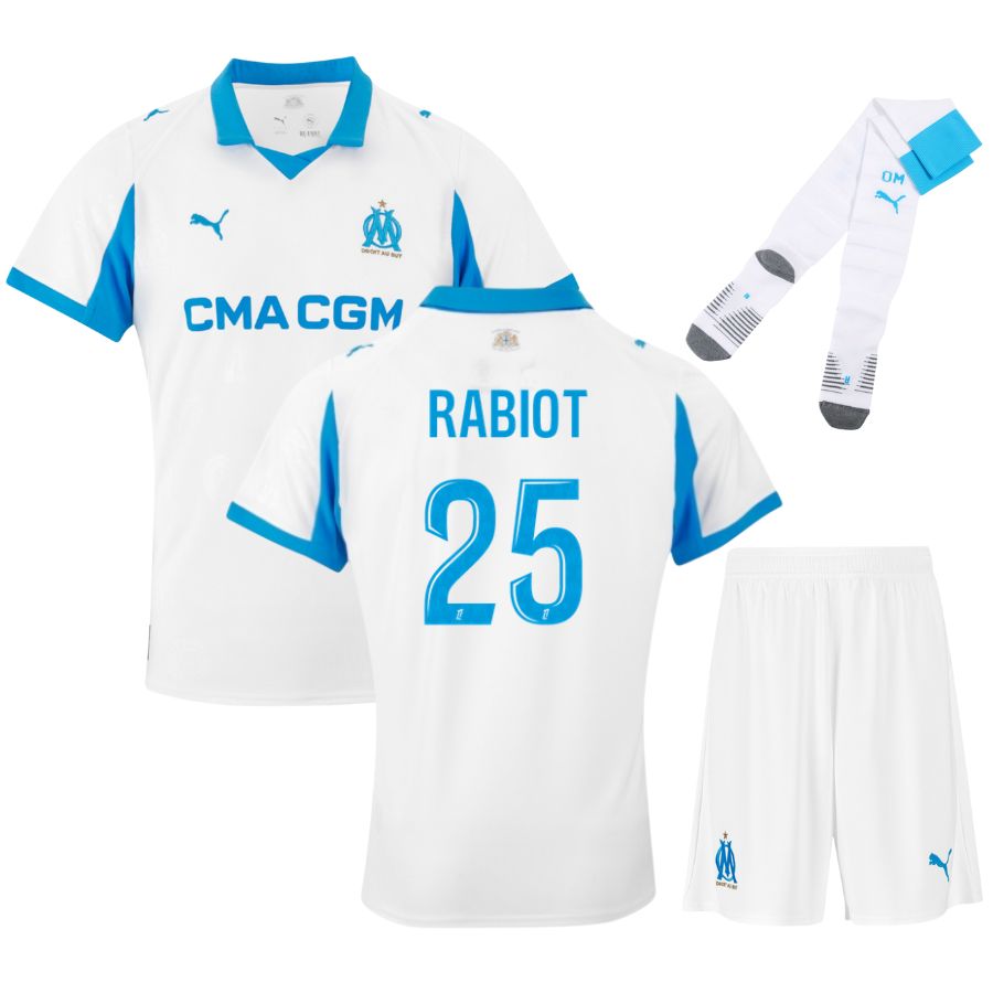 Olympique Marseille – Home Jersey Set – 2025/26 – Kids