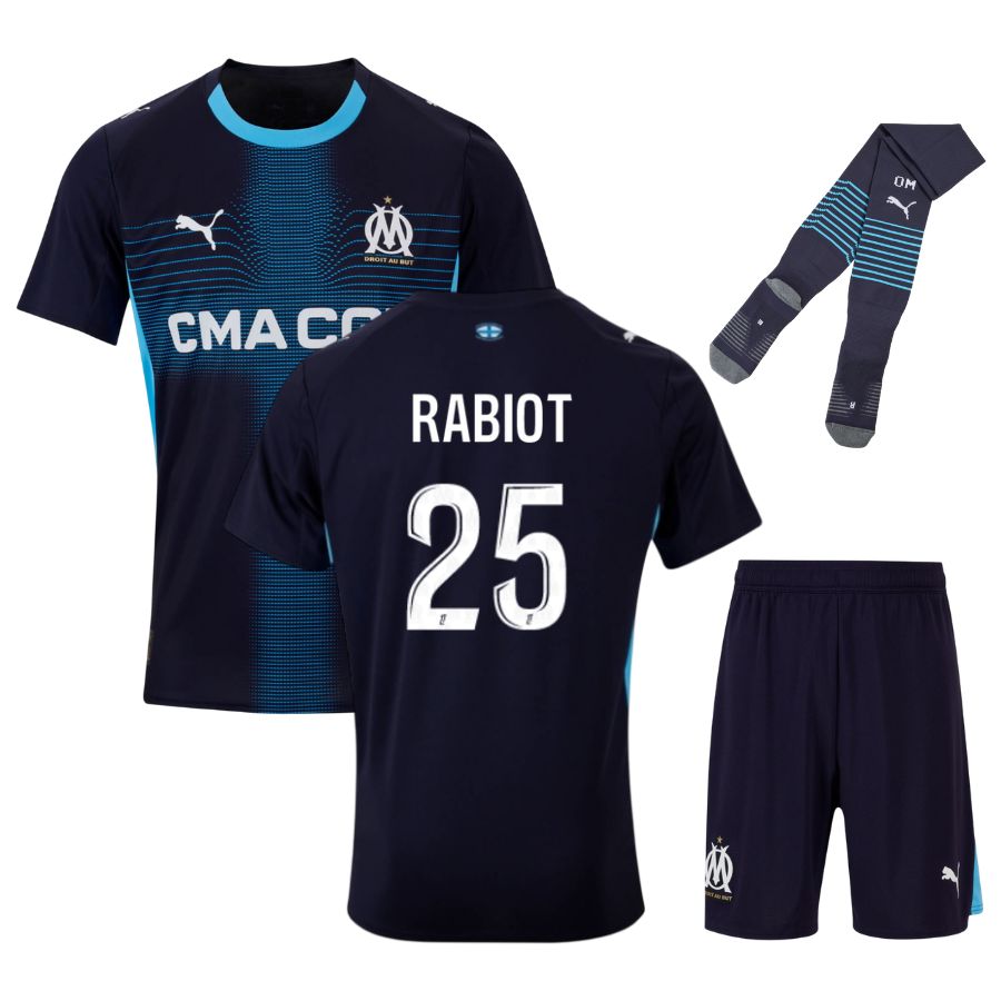 Olympique Marseille – Auswärtstrikotset – 2025/26 – Kinder