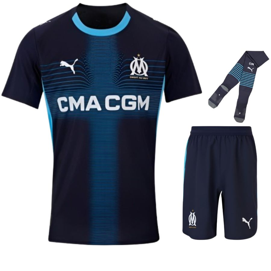 Olympique Marseille – Auswärtstrikotset – 2025/26 – Kinder