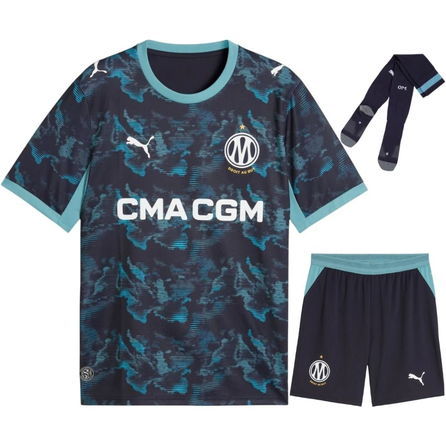 Olympique Marseille – Away Kit Set – 2026/27 – Kids – Paixão