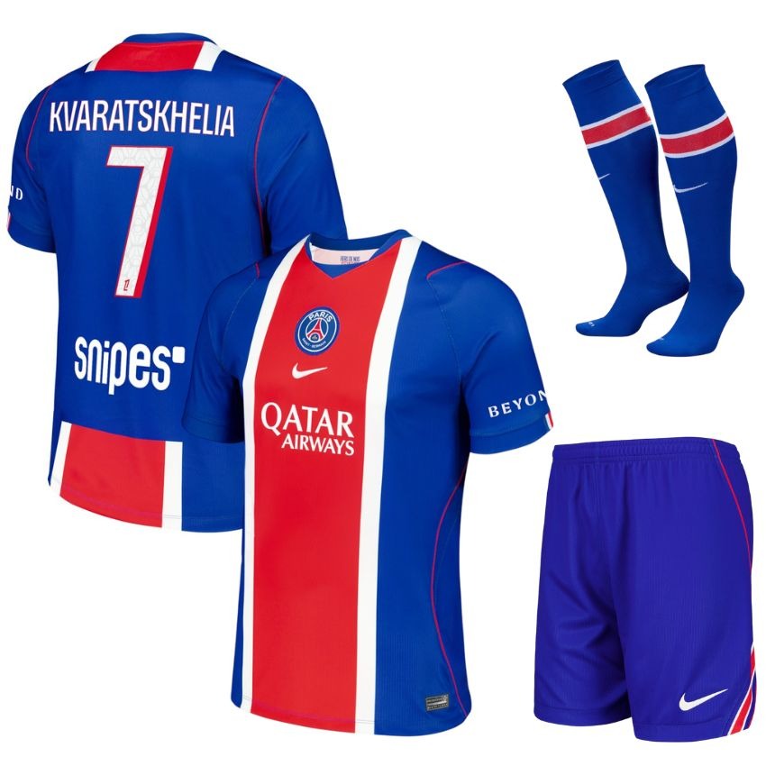 Paris Saint-Germain – Conjunto de camiseta local – 2026/27 – Niños – Kvaratskhelia