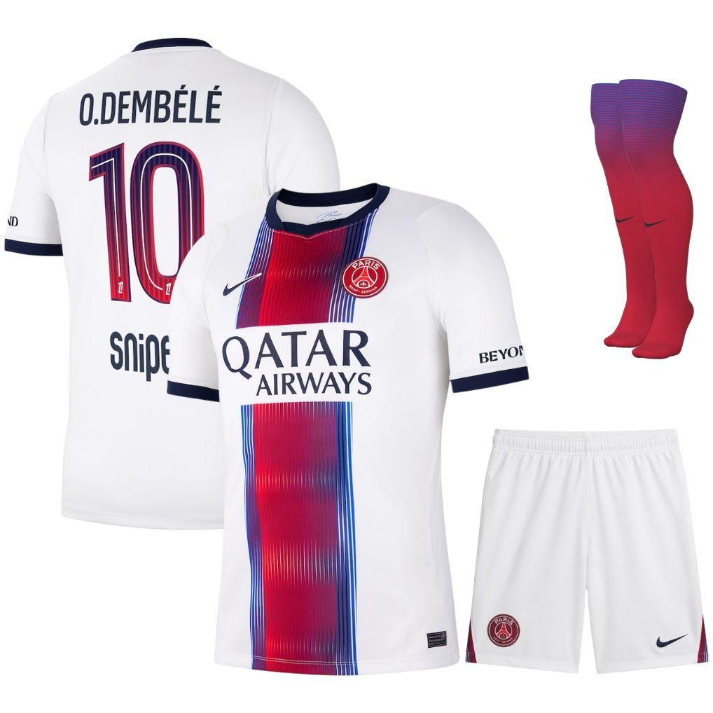 Paris Saint-Germain – Away Kit Set – 2026/27 – Kids – White