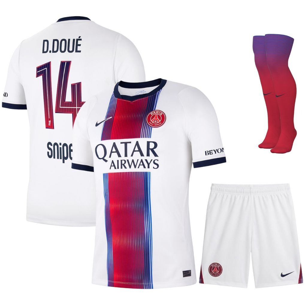 Paris Saint-Germain – Away Kit Set – 2026/27 – Kids – White