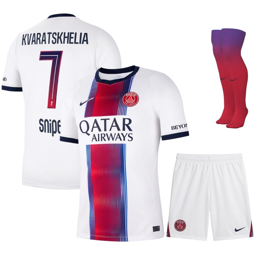 Paris Saint-Germain – Away Kit Set – 2026/27 – Kids – White