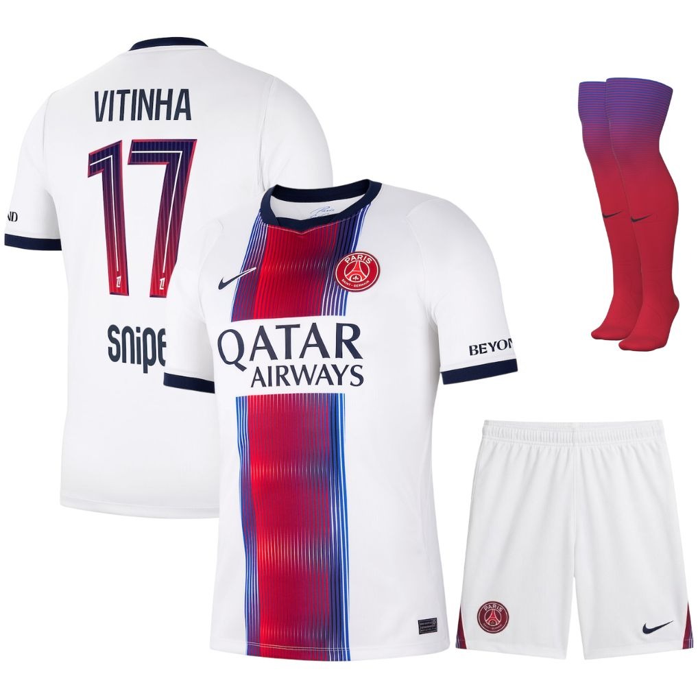 Paris Saint-Germain – Away Kit Set – 2026/27 – Kids – White
