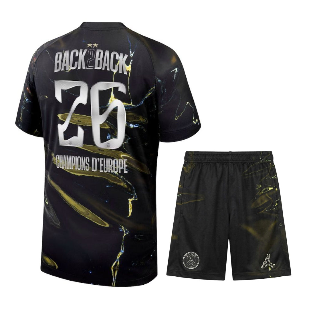 Paris Saint-Germain – Night Edition Kit Set – 2025/26 – Kids – 2 Stars – Double Winners Edition