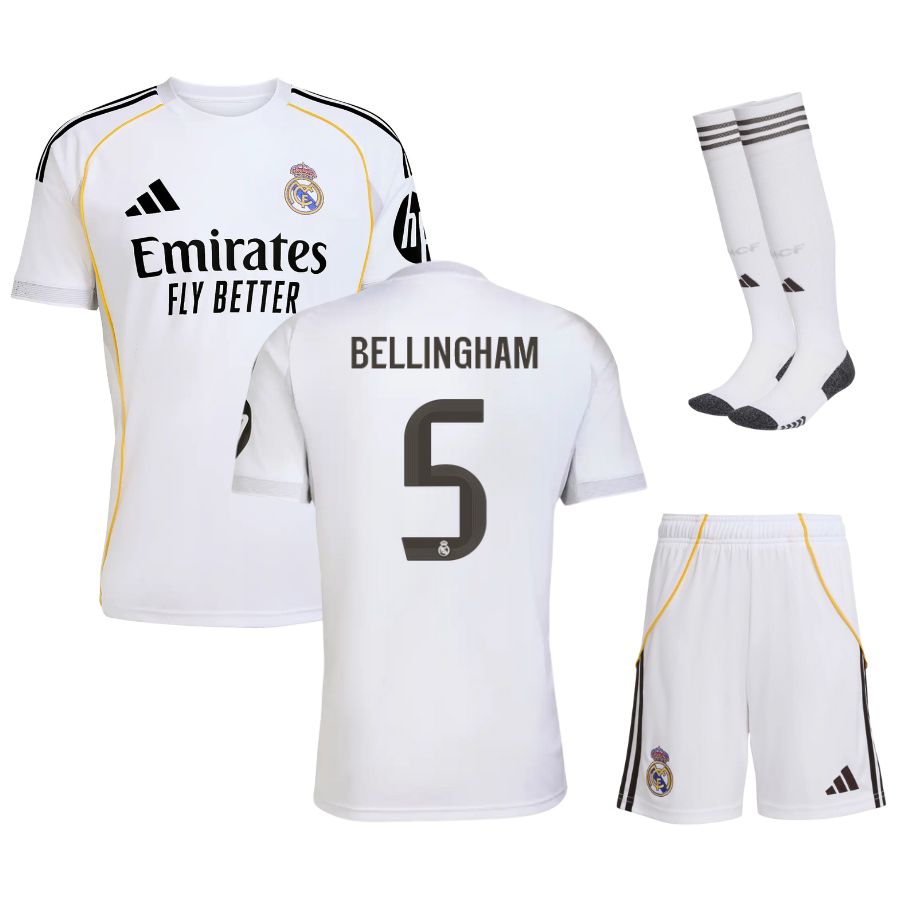 Real Madrid home jersey set for children 2025/26