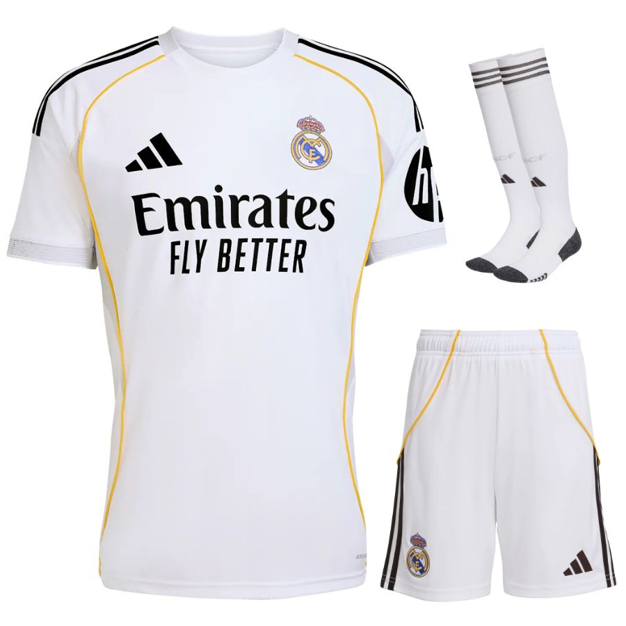 Real Madrid home jersey set for children 2025/26