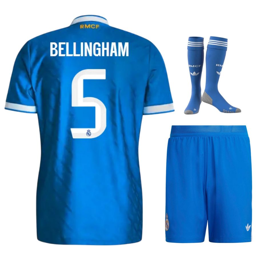 Conjunto de tercera equipación del Real Madrid para niño 2025/26 – azul