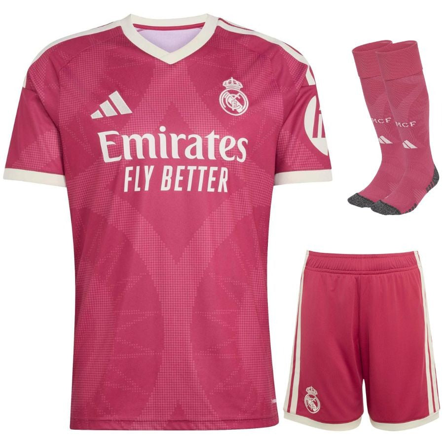 Conjunto de tercera equipación del Real Madrid Mbappe para niño 2026/27