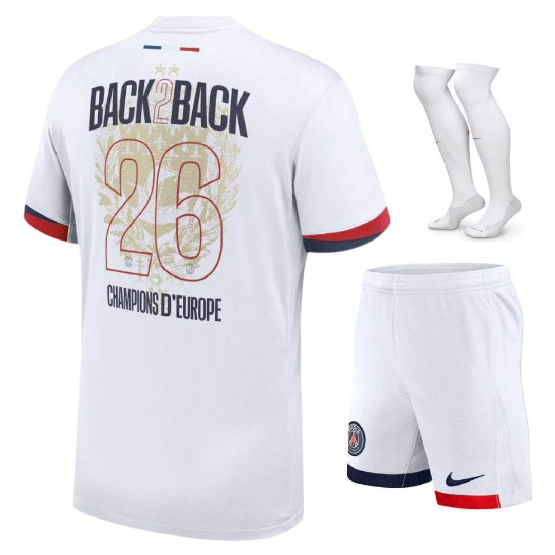 Paris Saint-Germain – Auswärtstrikotset – 2025/26 – Herren – 2 Sterne – Doppelsieger-Edition