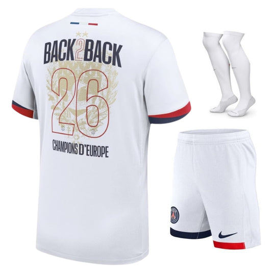 Paris Saint-Germain – Auswärtstrikotset – 2025/26 – Herren – 2 Sterne – Doppelsieger-Edition