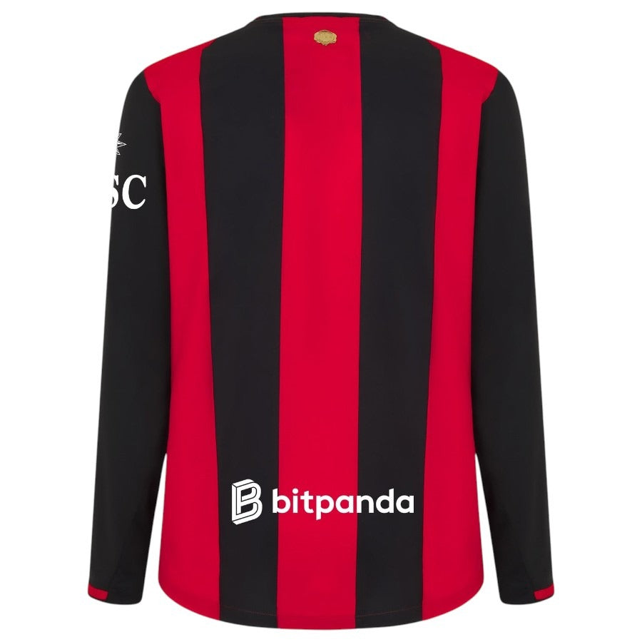 AC Milan Home Shirt for Men 2026/27 – Long Sleeve, Red