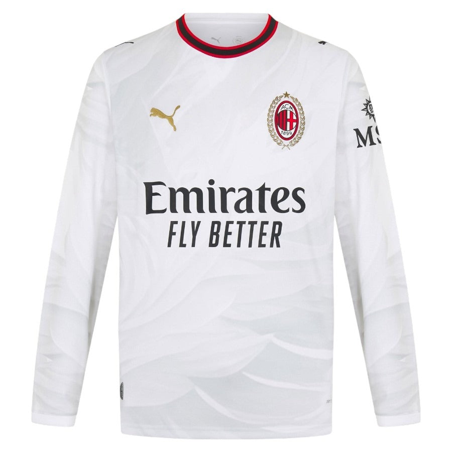 Camiseta visitante del AC Milan para hombre 2026/27 - manga larga, blanca