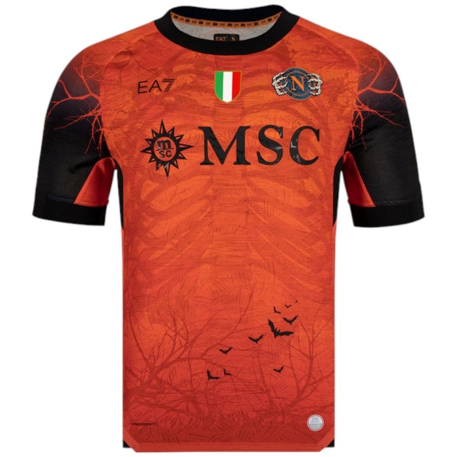 SSC Napoli Shirt for Men 2025/26 – Halloween Edition, Orange