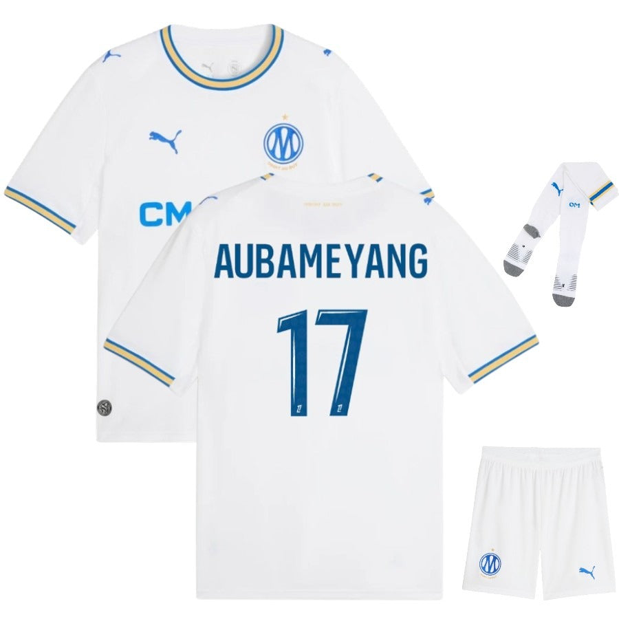 Olympique Marseille – Thuisshirtset – 2026/27 – Kinderen – Aubameyang