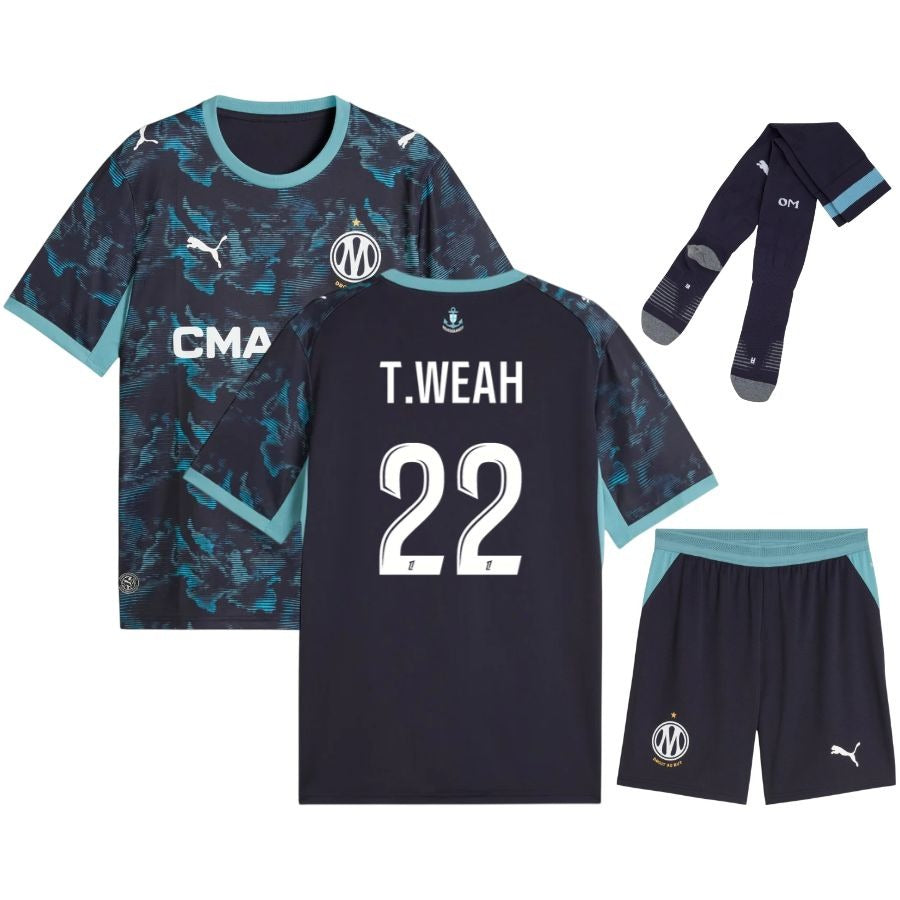 Olympique Marseille – Away shirt set – 2026/27 – Kids' – Weah