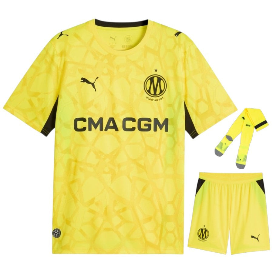 Olympique Marseille – Keepershirtset – 2026/27 – Kinderen – Geel