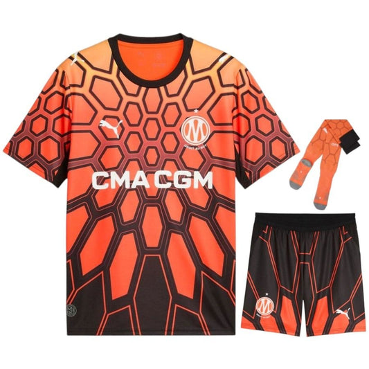 Olympique Marseille – Torwarttrikotset – 2026/27 – Kinder – Rot