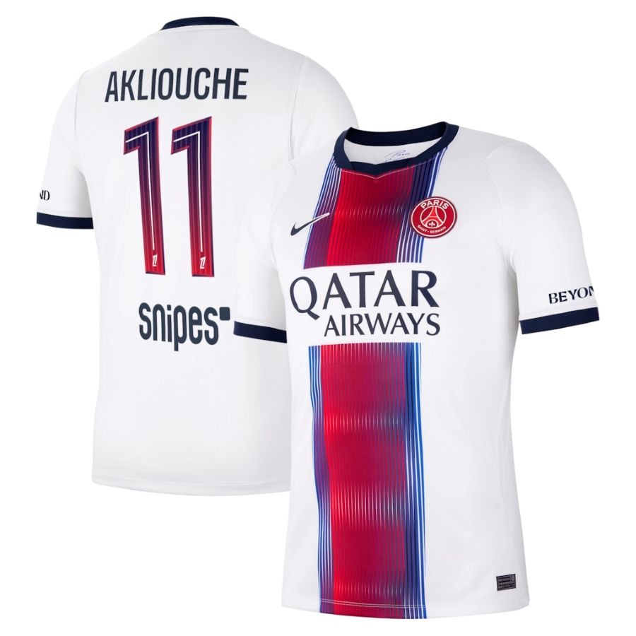Paris Saint-Germain – Away Kit – 2026/27 – Men – Akliouche – White