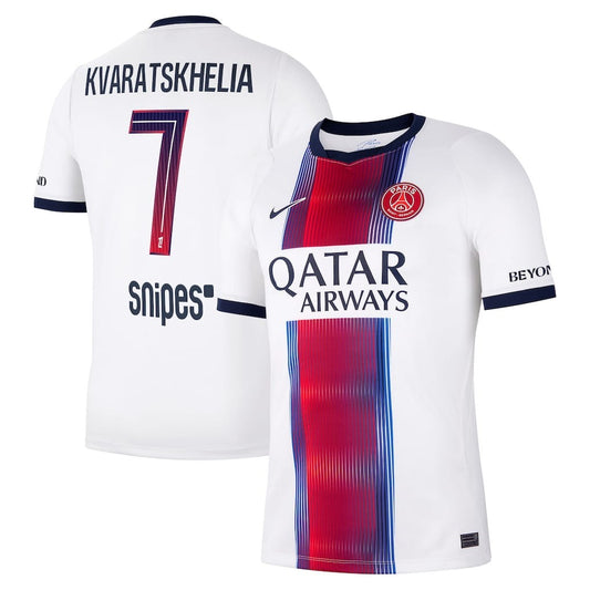 Paris Saint-Germain – Auswärtstrikot – 2026/27 – Herren – Kvaratskhelia – Weiß