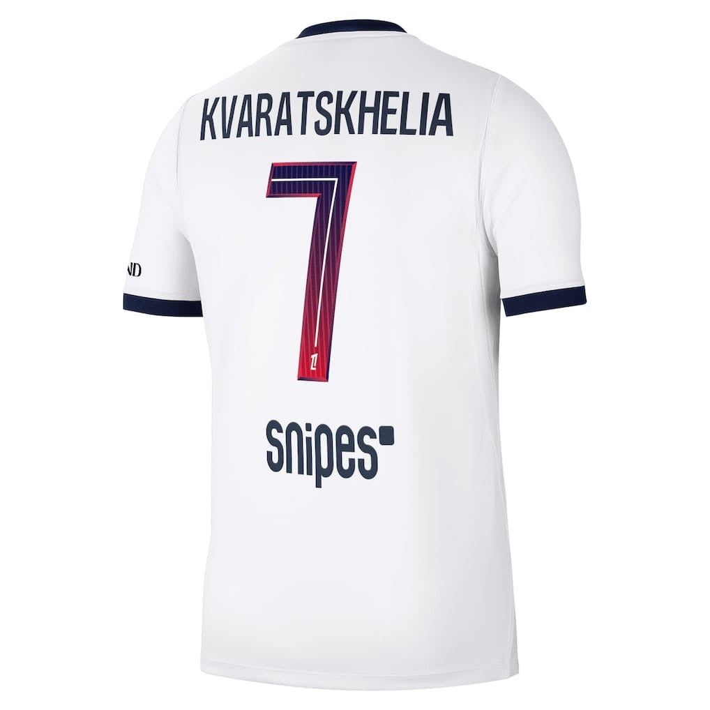 Paris Saint-Germain – Camiseta visitante – 2026/27 – Hombre – Kvaratskhelia – Blanco