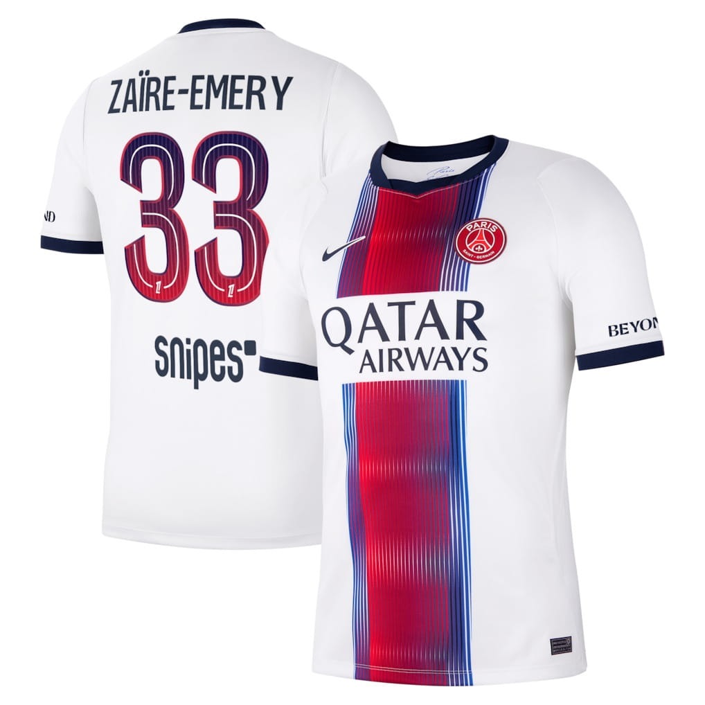Paris Saint-Germain – Maglia da trasferta – 2026/27 – Uomo – Zaïre-Emery – Bianco