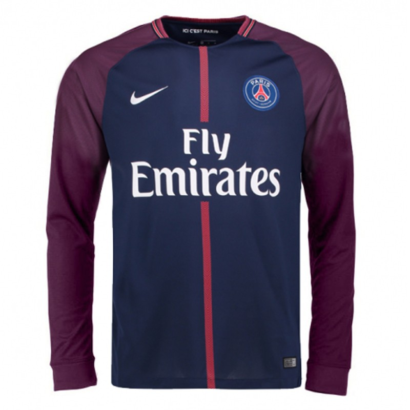 Paris Saint-Germain – Camiseta local – 2017/18 – Hombre – Manga larga – Diseño retro