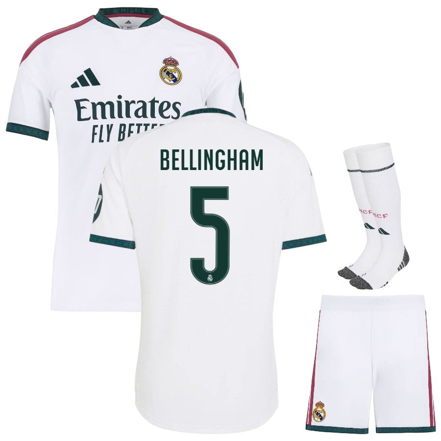 Conjunto de equipación local del Real Madrid Bellingham para niño 2026/27
