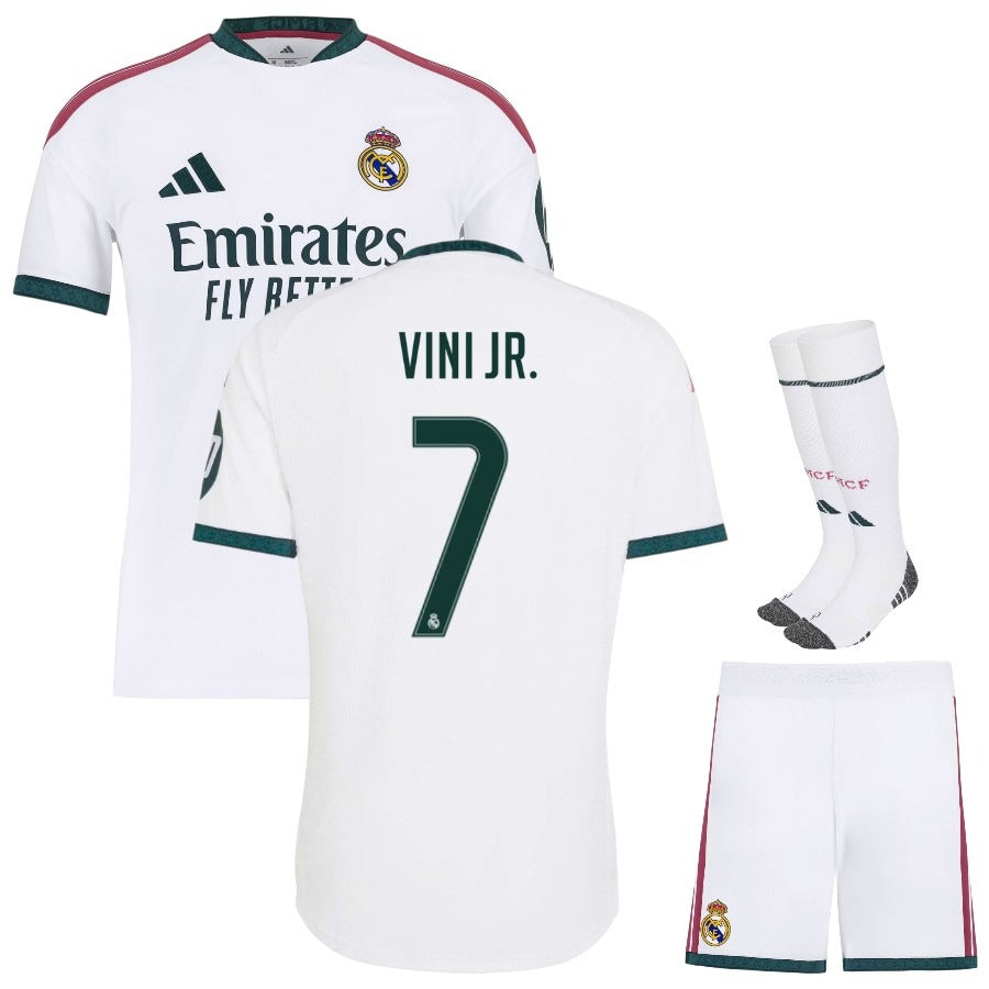 Conjunto de camiseta local del Real Madrid Vini Jr. para niño 2026/27