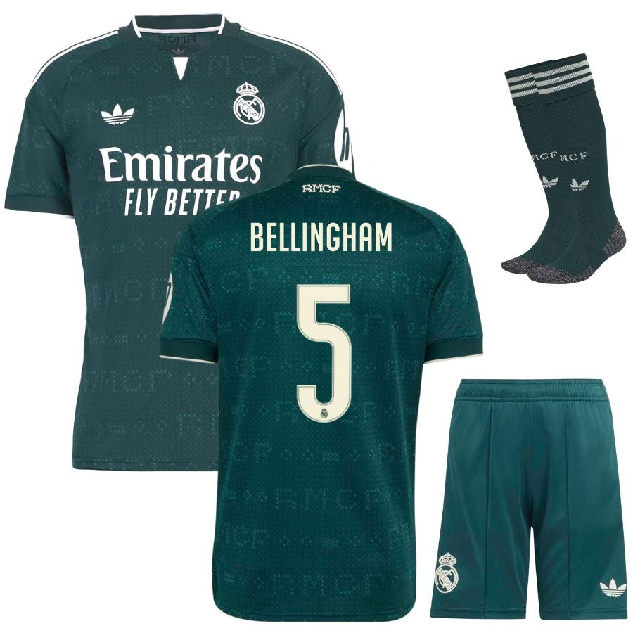Conjunto de equipación visitante del Real Madrid para niño 2026/27