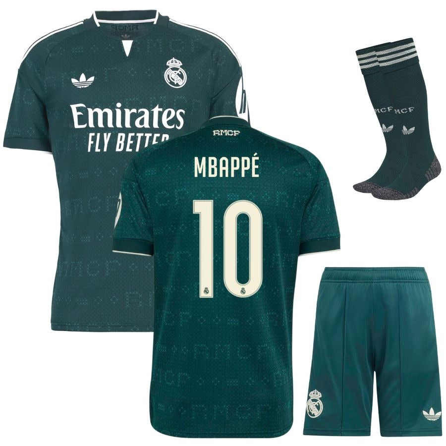 Conjunto de equipación visitante del Real Madrid para niño 2026/27