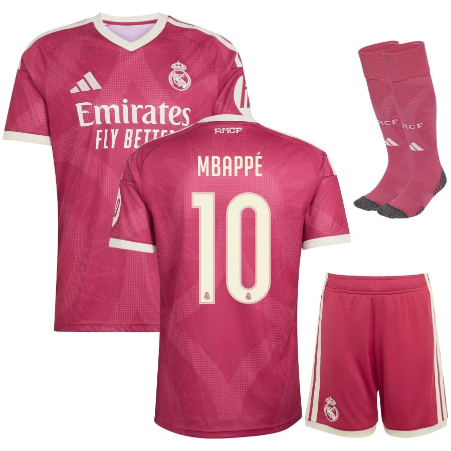 Conjunto de tercera equipación del Real Madrid Mbappe para niño 2026/27