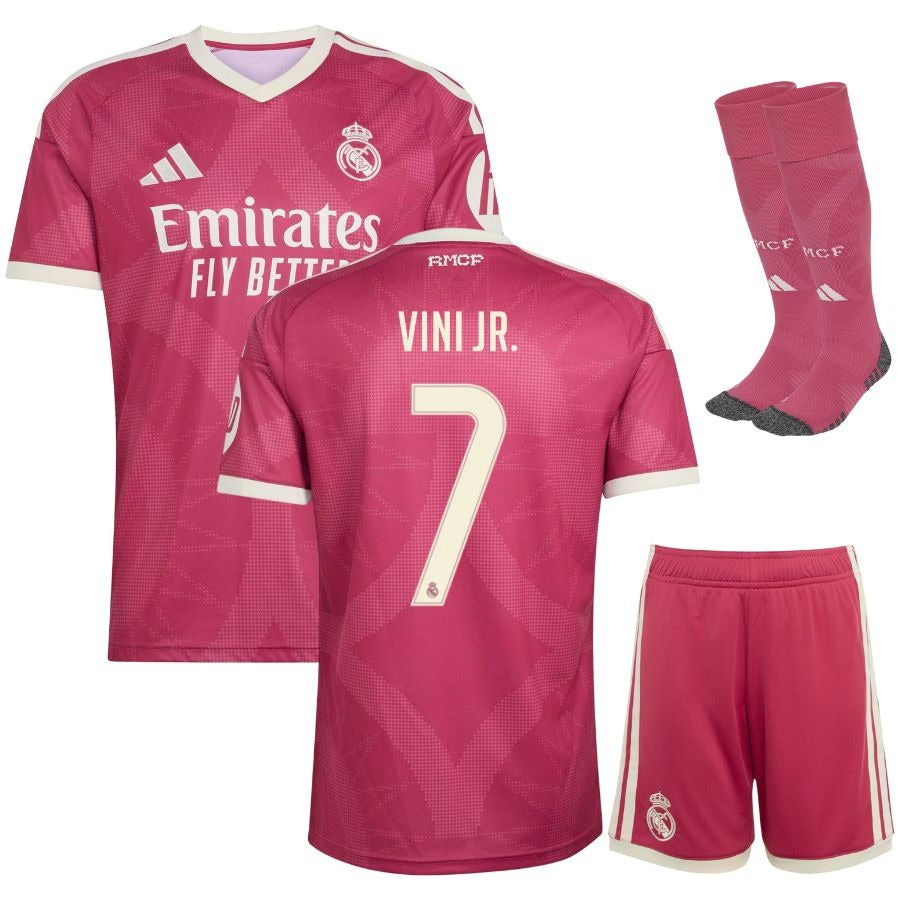 Conjunto de tercera camiseta del Real Madrid Vini Jr. para niño 2026/27