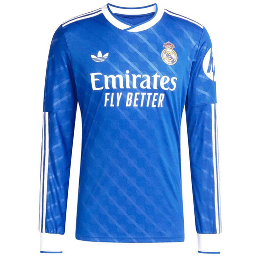 Real Madrid Third-Trikot für Herren 2025/26 – Langarm, Blau