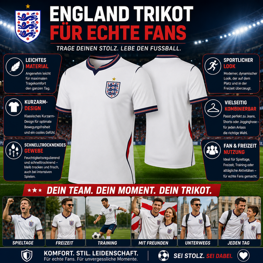 UK World Cup Jersey 2026 Men's Breathable Football Shirt