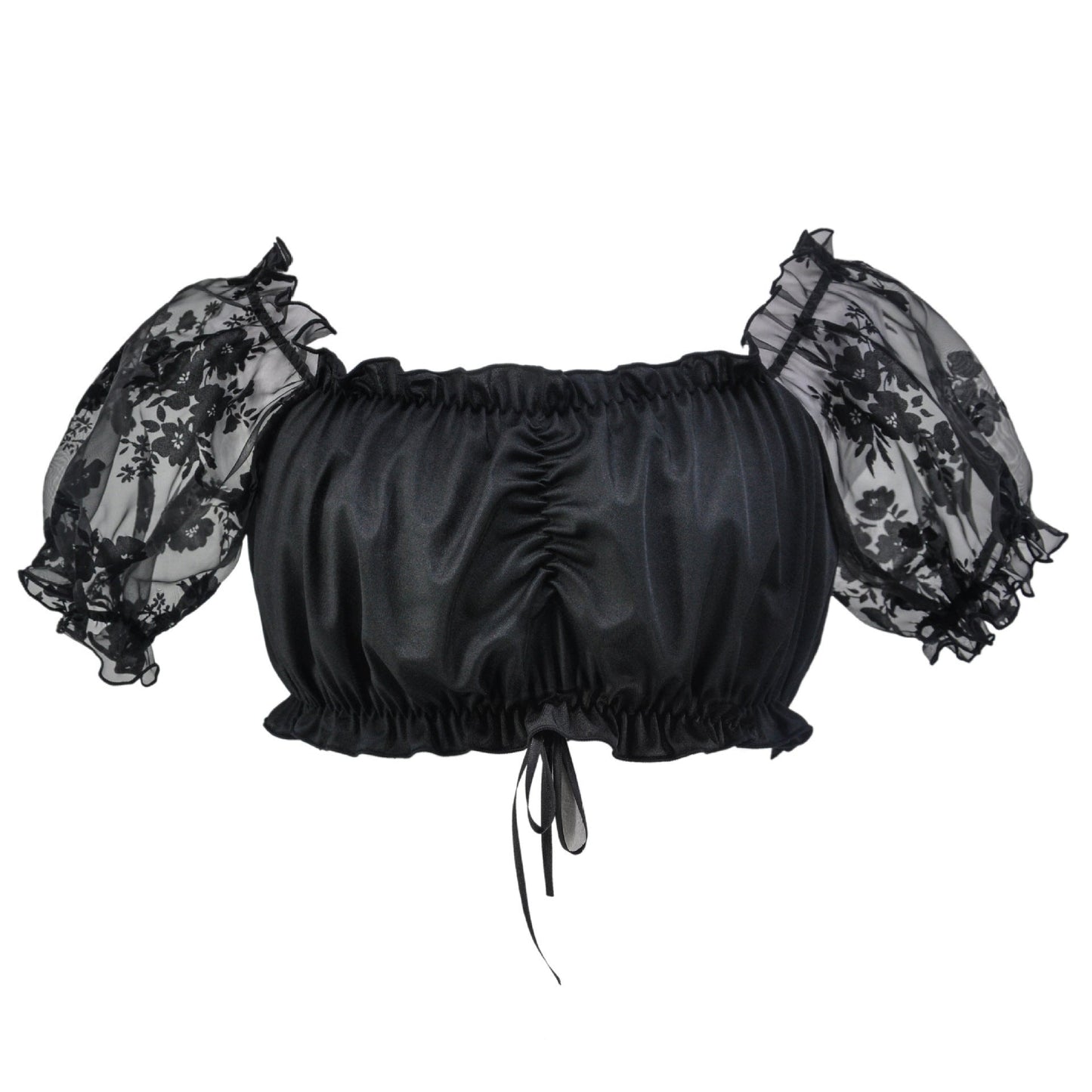 Damen Trachten-Dirndlbluse – mit Puffärmeln