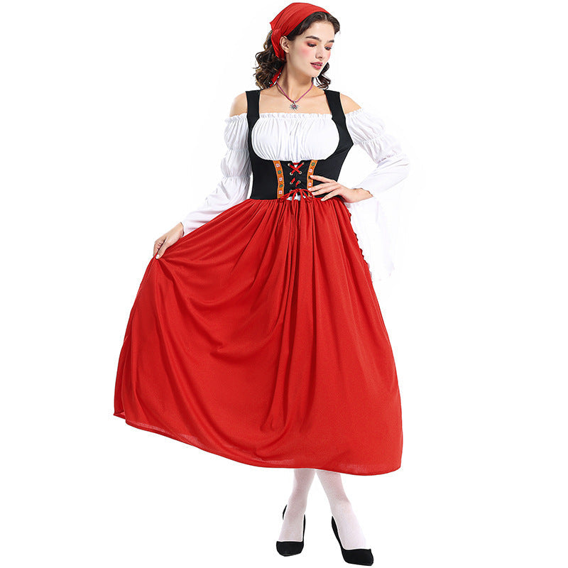 Renaissance-Bauernkleid für Damen mit Carmen-Oberteil