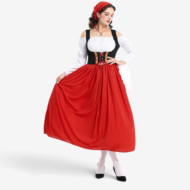 Renaissance-Bauernkleid für Damen mit Carmen-Oberteil