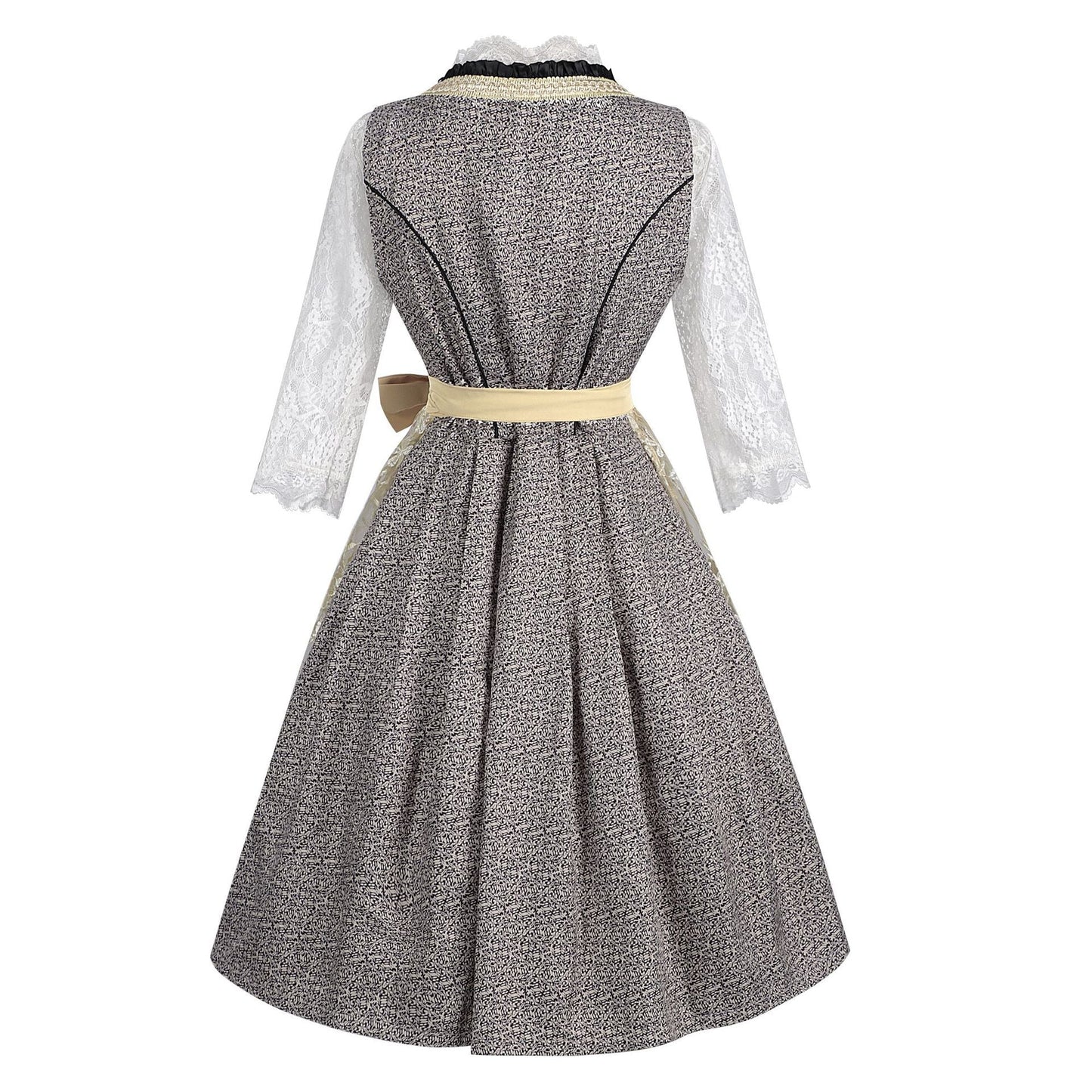 Oktoberfest-Kleid für Damen mit Rüschen und Borte