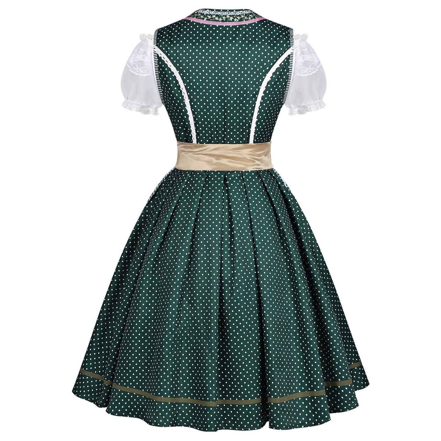 Dirndlkleid für Damen mit Schnürung und Schürze