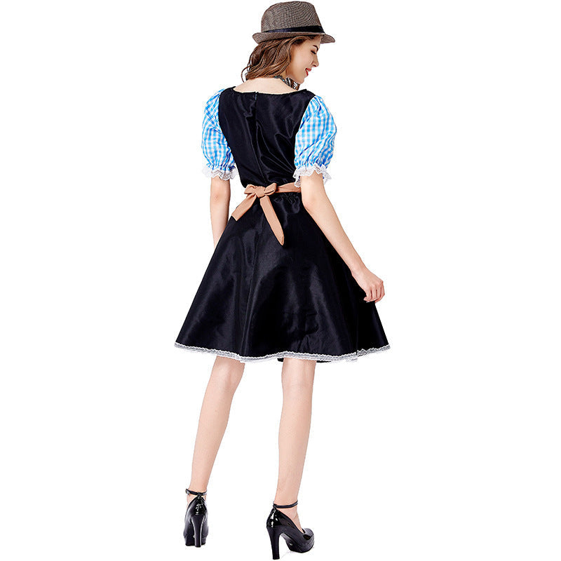 Oktoberfest-Dirndl für Damen mit bestickter Schürze
