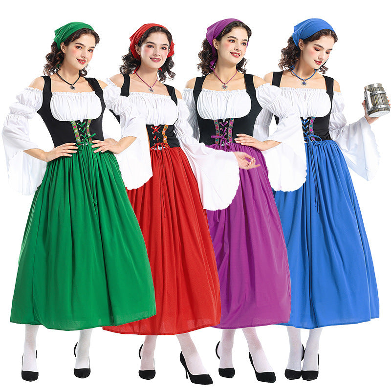 Renaissance-Bauernkleid für Damen mit Carmen-Oberteil